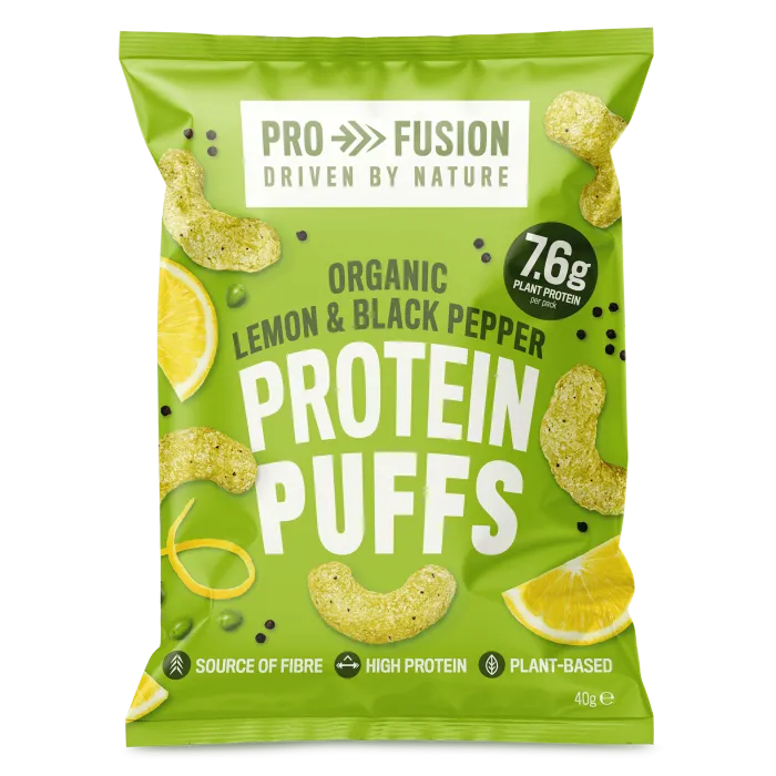 Profusion Lemon and Black Pepper Protein Puffs 40g