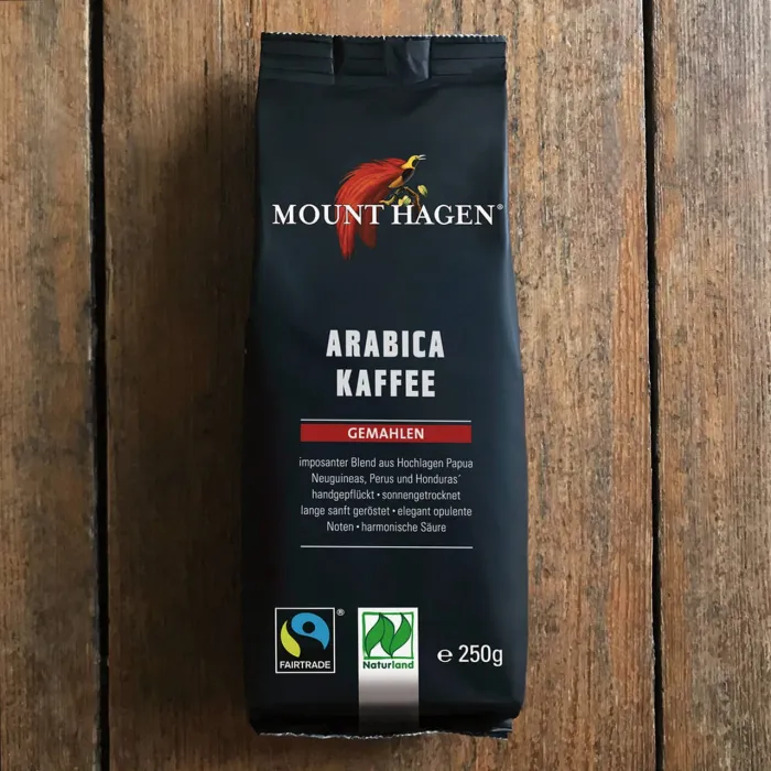 Mount Hagen Органско Arabica пржено мелено кафе 250 g