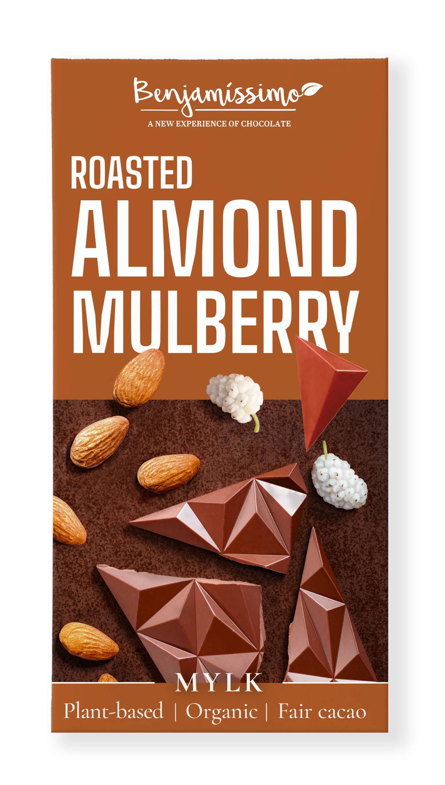 Chocolate with roasted almond and mulberry