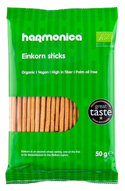 Organic Einkorn Sticks 50g