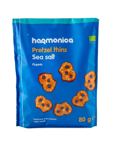 Organic flat pretzel with sea salt